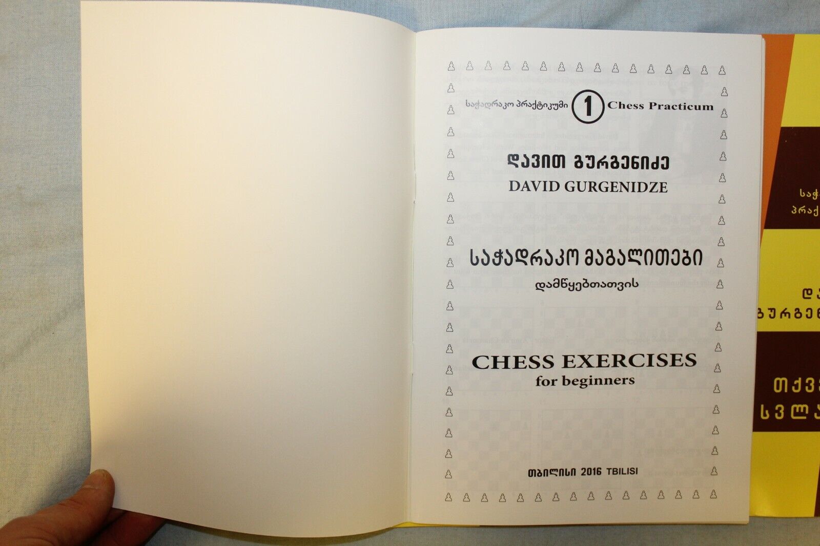 10713.3 English Georgian Chess Books: David Gurgenidze. Chess Practicum 2016