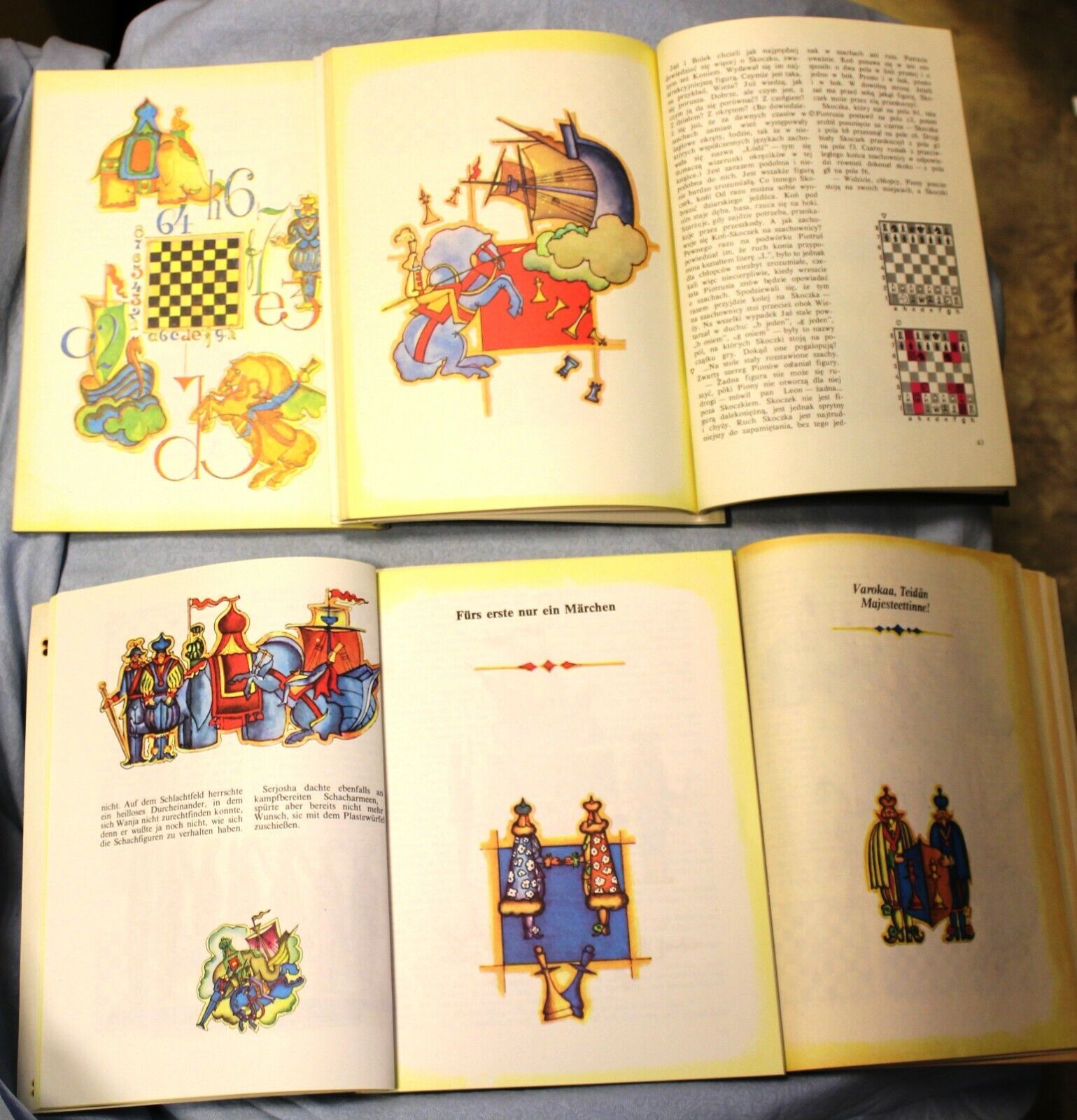10735.4 Soviet Chess Books . Chess alphabet. Moscow, 1980,82,84,86. Published in USSR