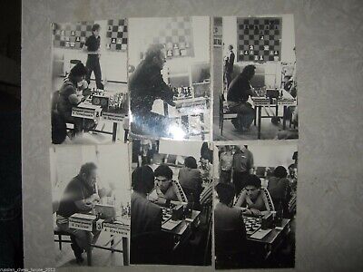 10760.An exclusive collection of 23 photos of famous Soviet chess grandmasters 1979.