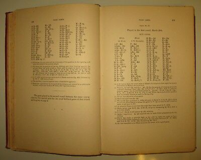 10767.Antique American Chess Book: William Steinitz.Sixth American Chess Congress 1889