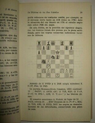 10778.Antique Chess Book signed by author: J. Estrin. La Defensa de Los Dos Caballos