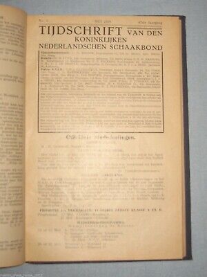 10790.Antique chess magazine:Tijdschrift van den Koninklijken nederlandschen