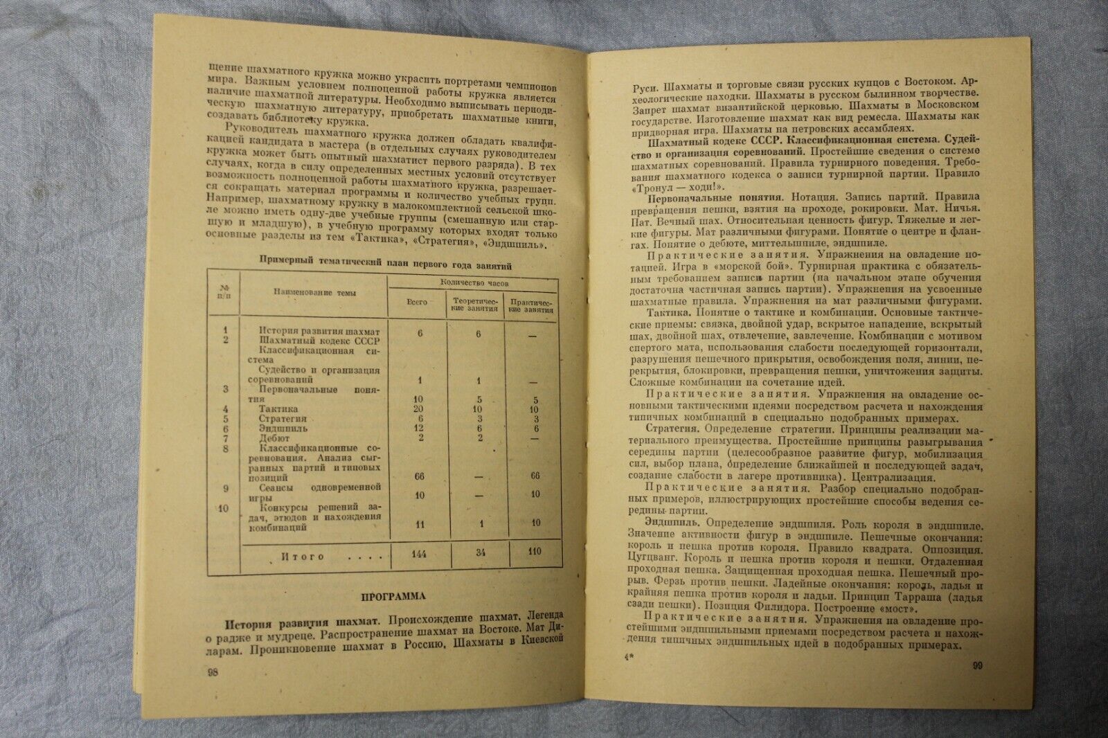 10997.Chess book Baturinsky-Karpov library: High School Programs, 1981 Moscow