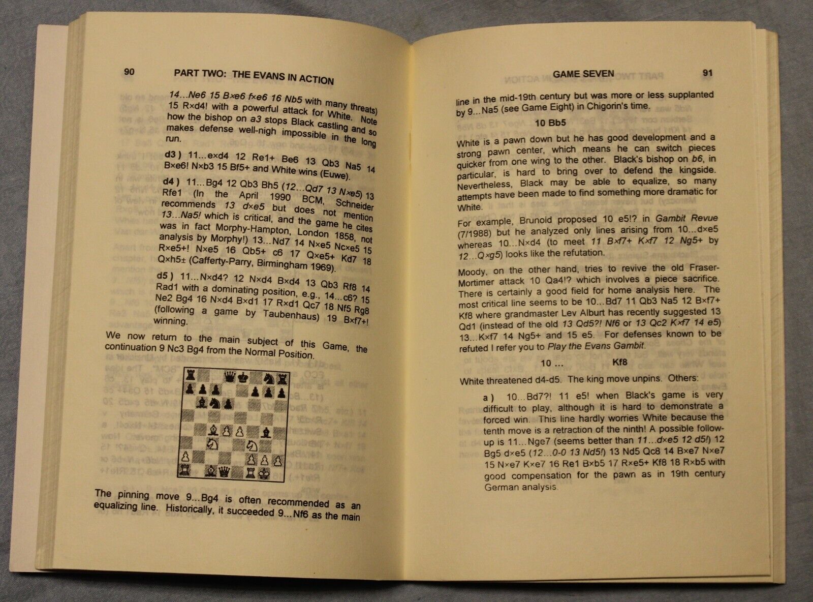 11005.Chess Book in English. Tim Harding. Evans Gambit. USA, 1996