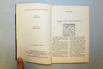 11039.Chess Book. Zatulovskaya’s library: signed by Egon. A Spanyol Megnyitas. 1968