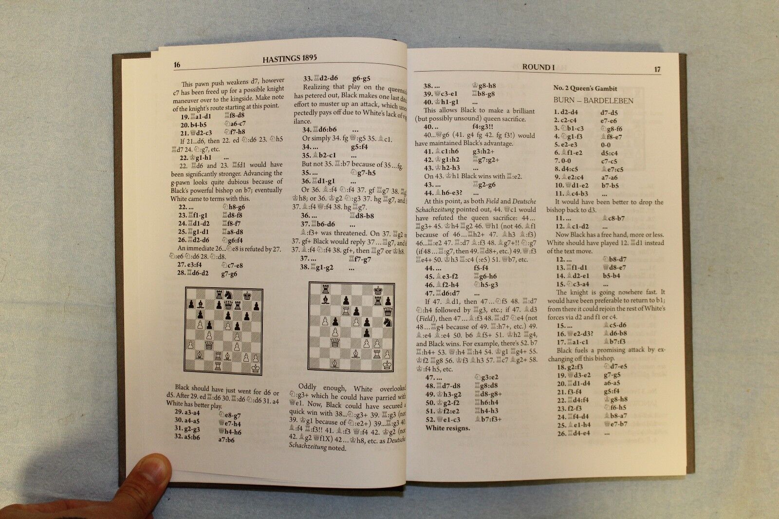 11069.Chess Book: Emil Schallopp. Hastings 1895 Chess Tournament. 2017. Gift edition