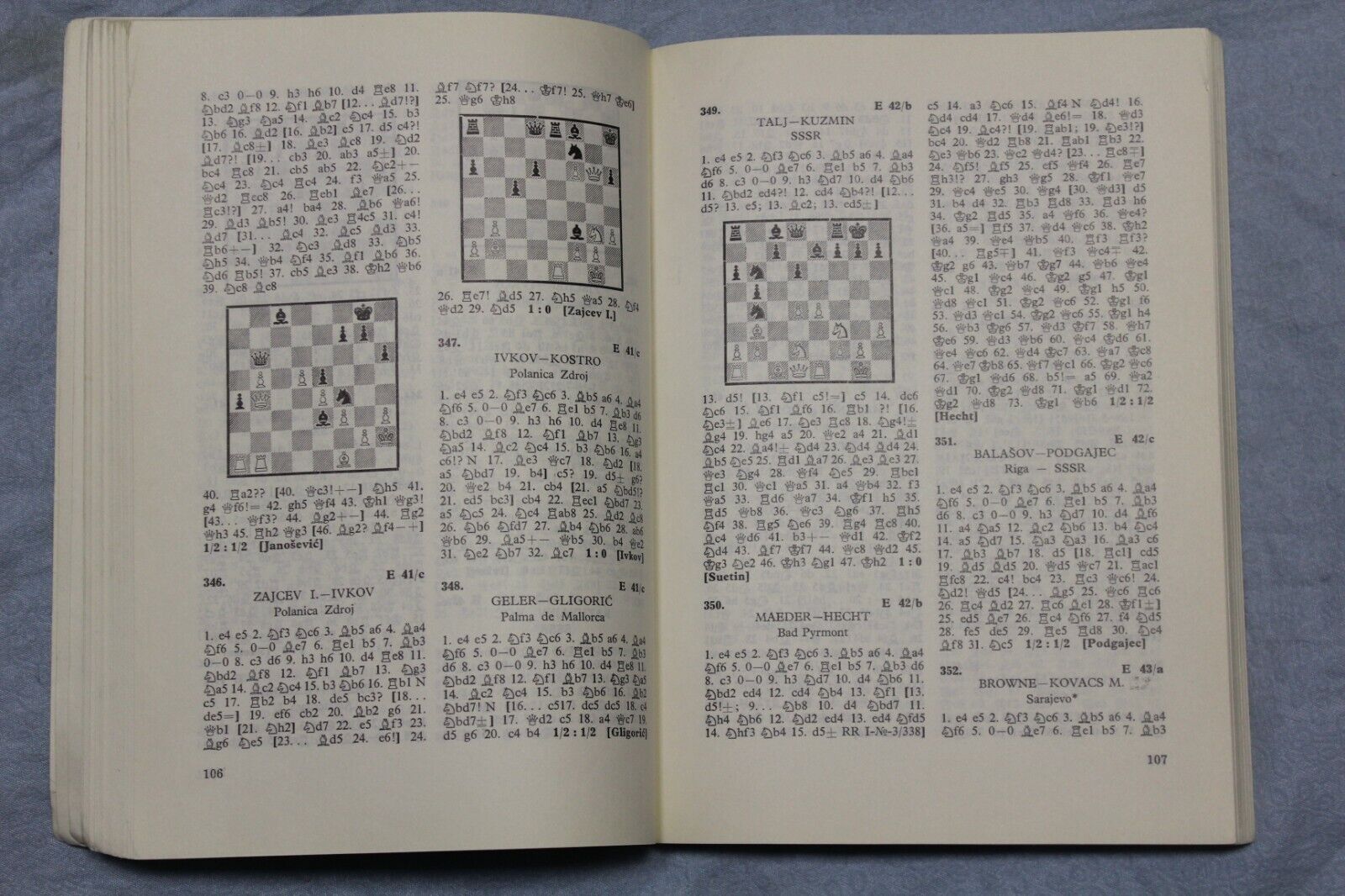 11117.Chess Book: signed by Yudovich, Chess Informant, Beograd 1971