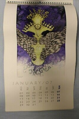11141.Chess Calendar in surrealistic style 2007 illustrated by Lina Kusaite