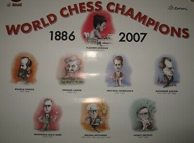 11202.Chess Poster: World Chess Champions 1886- 2007
