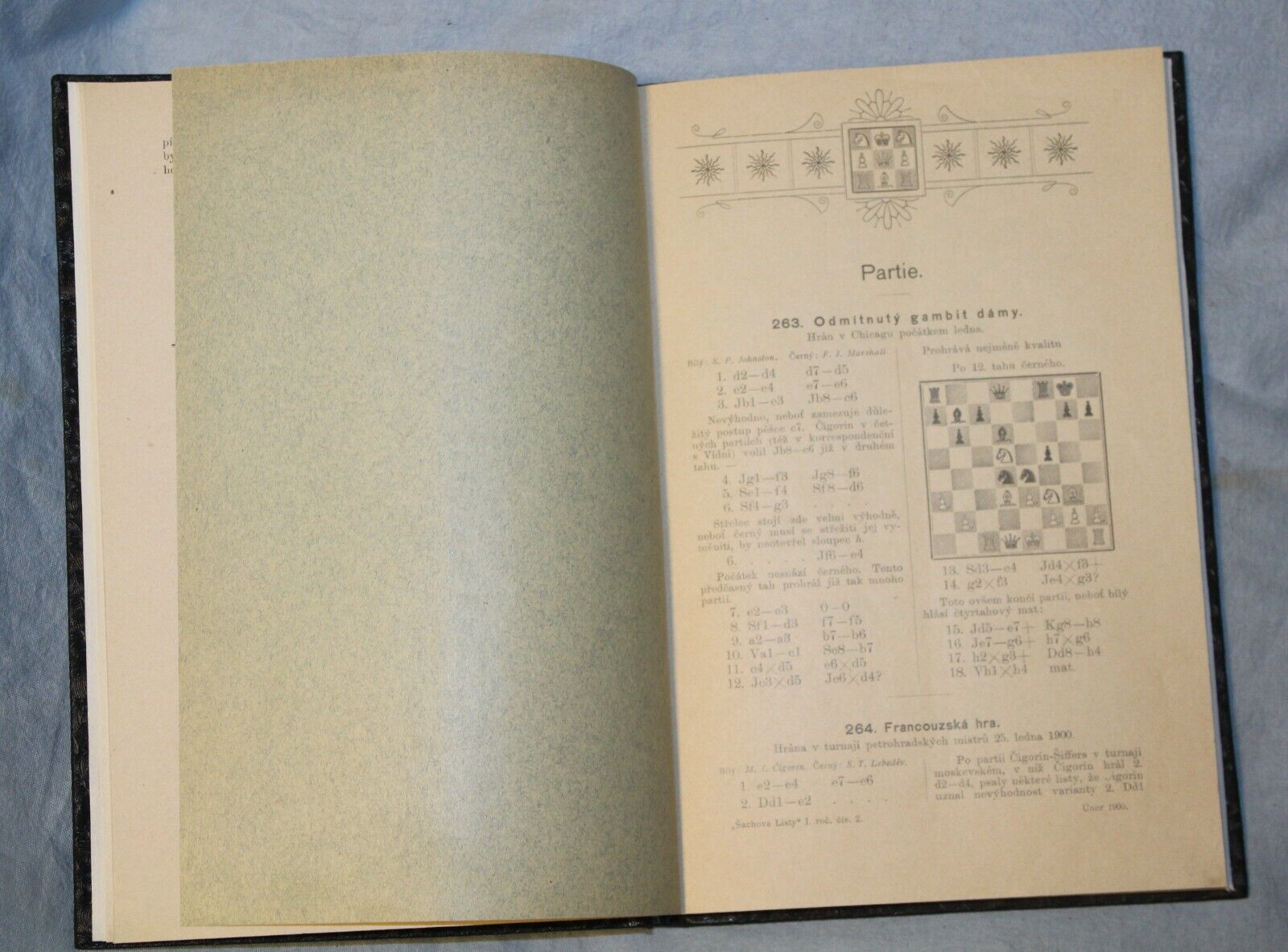 11264.Czech chess magazine:Sachove Listy. All issues.1900-1902.Baturinsky–Karpov lib.