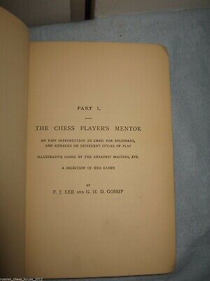 11273.English chess book - Lee F., Gossip G. -  The complete chess-guide 1914