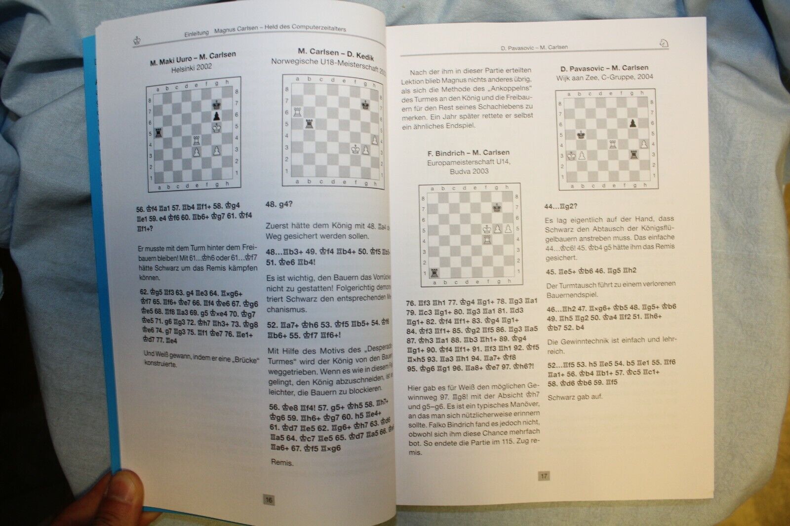 11313.German Chess Book: Michaltschischin: Kämpfen und Siegen mit Magnus Carlsen
