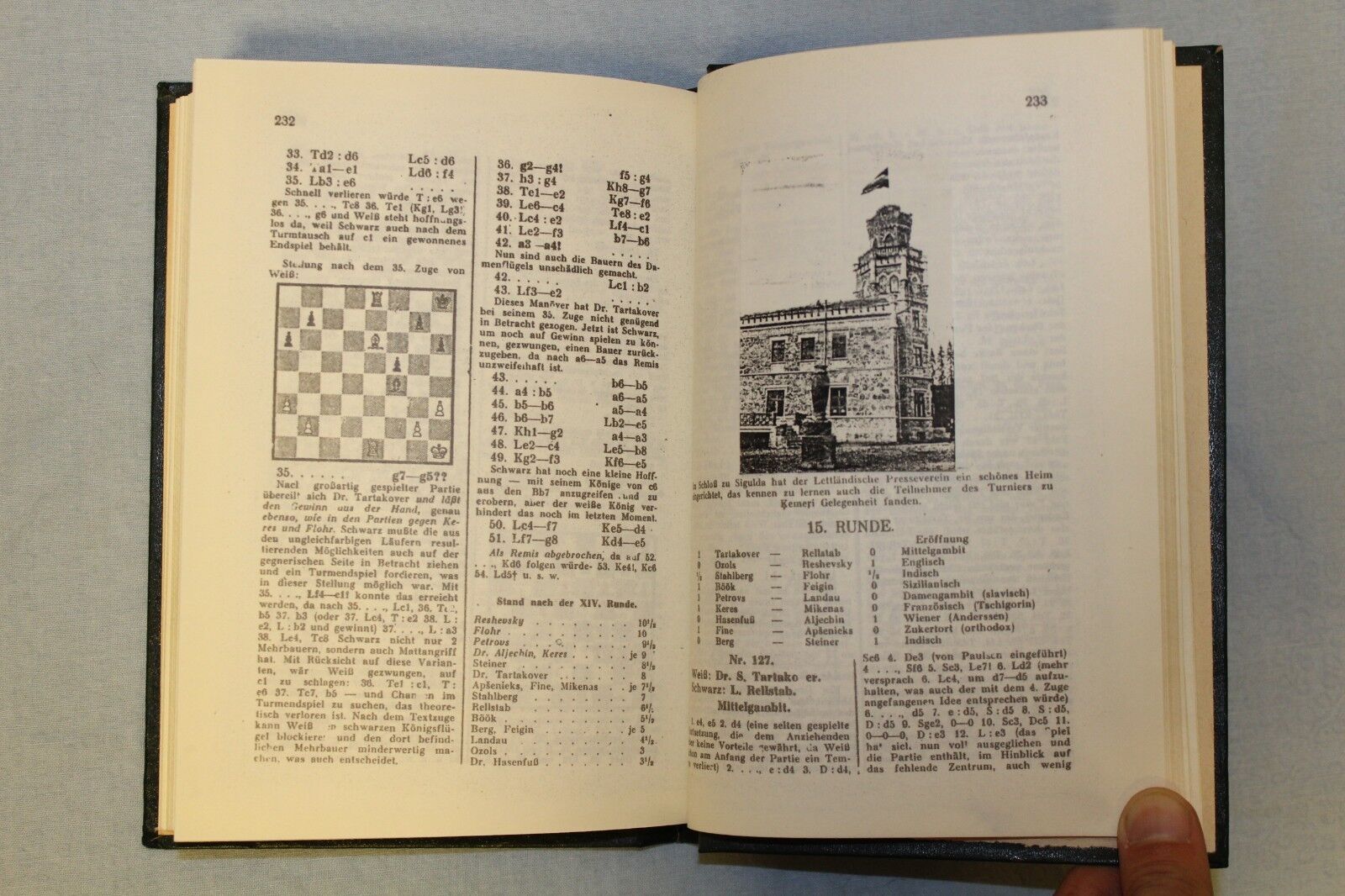 11314.German Chess Book: Schachmeisterturnier zu Kemeri in Lettland 1937