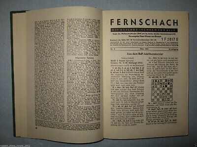 11320.German Chess Magazine: «Fernschach». Complete yearly set. 1972