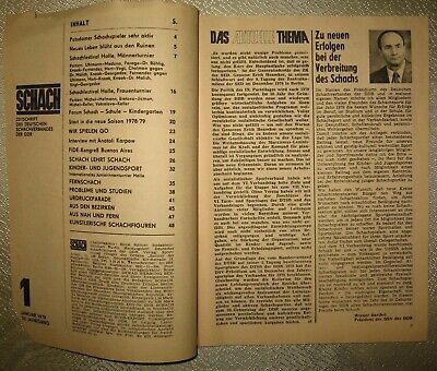 11325.German Chess Magazine: «Schach». Complete yearly set. 1979