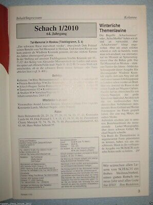 11327.German Chess Magazine: «Schach». Individual issues. 2008 – 2010