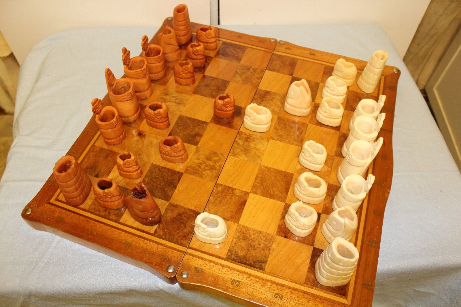 11333.Handmade Large Russian Vintage Chess Set