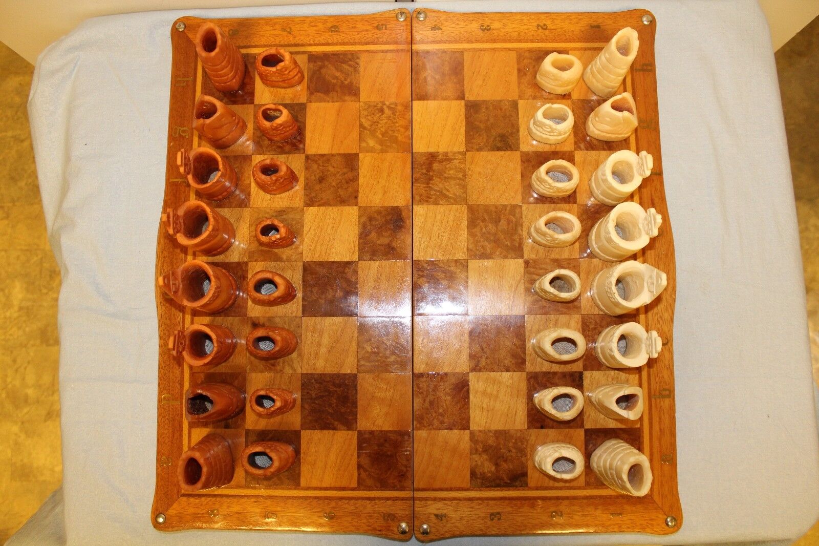 11333.Handmade Large Russian Vintage Chess Set