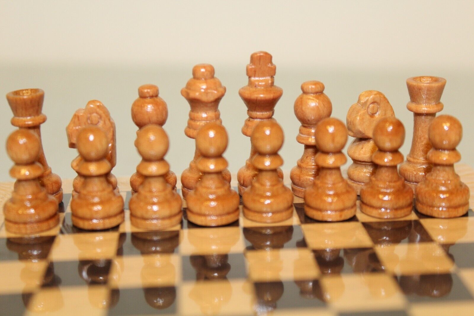 11376.Miniature Wooden Chess Set. Jiangnan Primary School