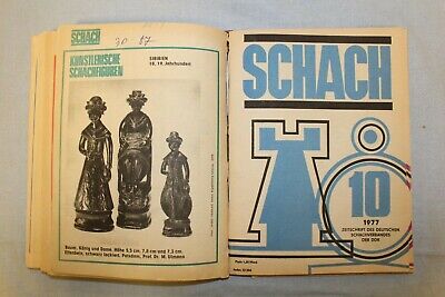 11398.Polish Chess Magazine: «Schach». Complete yearly set. 1977. German language