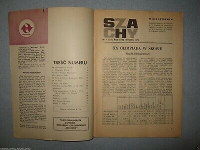 11405.Polish Chess Magazine: «Szachy». Complete yearly set. 1973