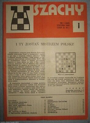 11409.Polish Chess Magazine: «Szachy». Complete yearly set. 1984
