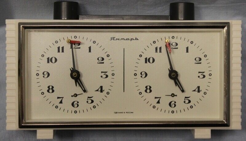 Soviet Chess Clock Jantar. Vintage Mechanical Chess Clock