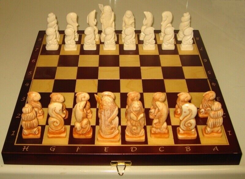 11581.Russian Chess Set Sea Tale