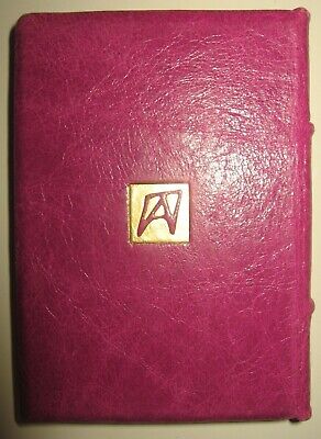 11594.Russian Minibook: Missing of rib. Exclusive leather-bound. 2011