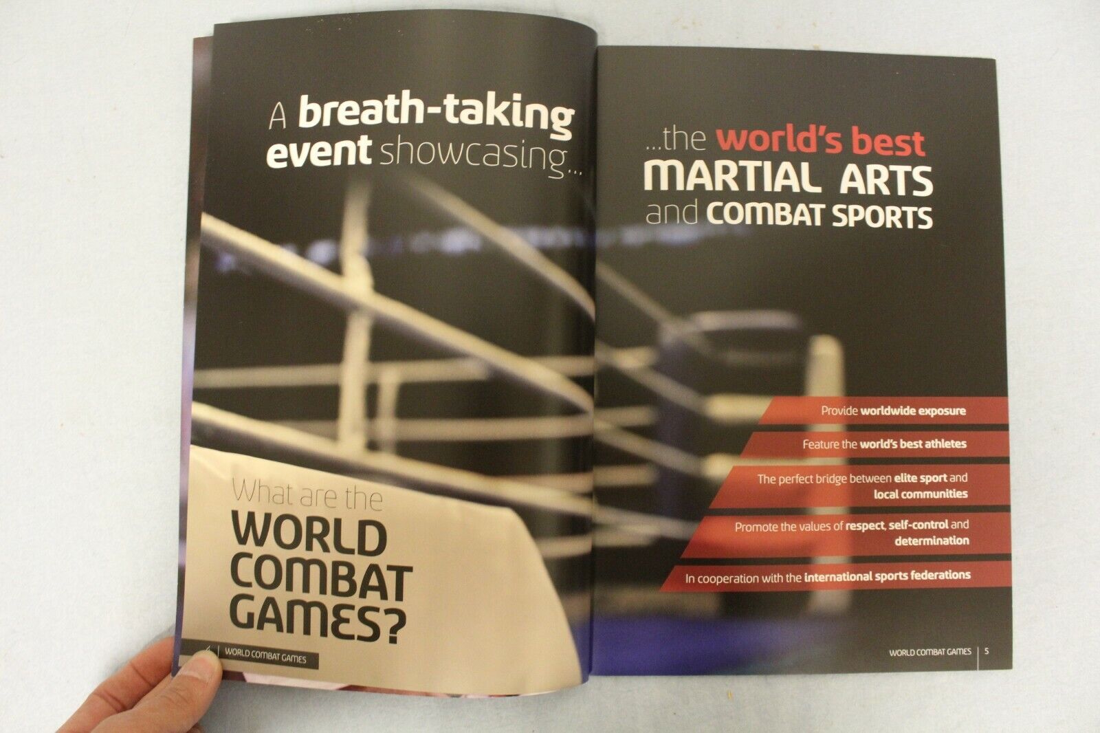 11652.Set of 5 Sportaccord International Federation Unite Magazines. Switzerland. 2014