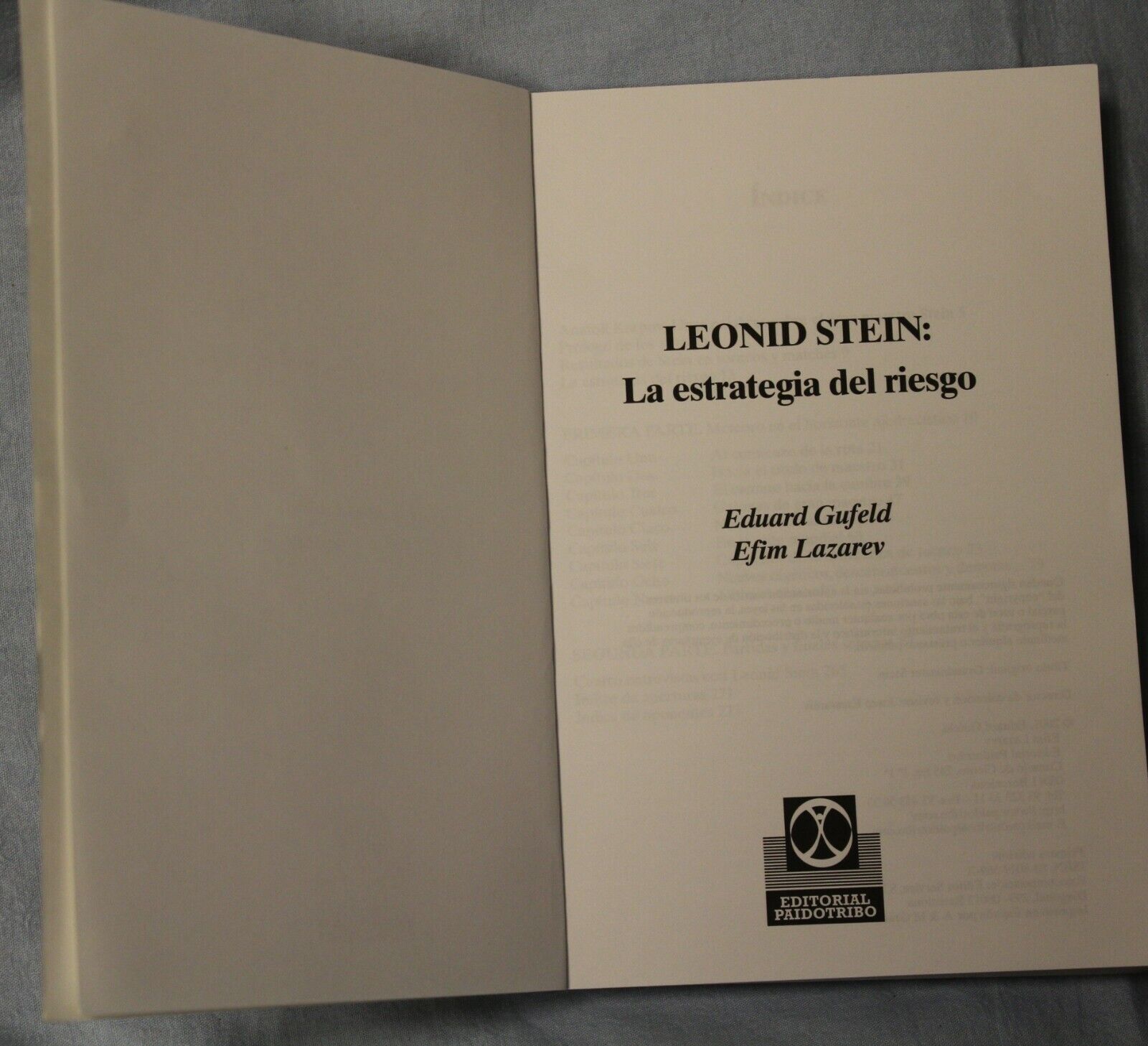 11880.Spanish Chess Book: Gufeld, Lazarev. Stein: La estrategia del riesgo.2001 + CD