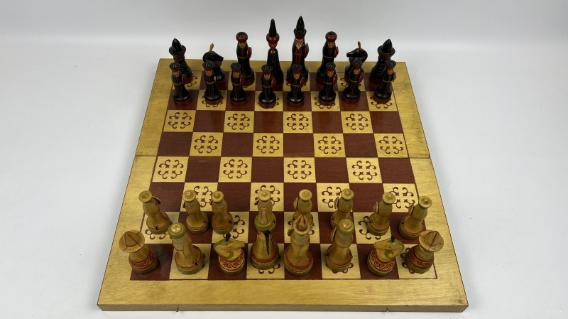 Wooden souvenir chess.