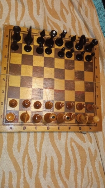 Wooden chess USSR