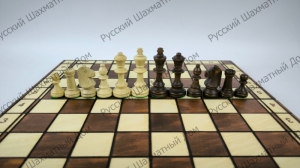 Large wooden chess with 