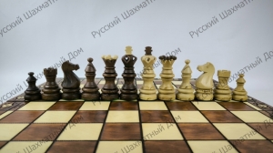 Large handcrafted wooden chess set Imperator / Emperor (Poland) (Wegiel)