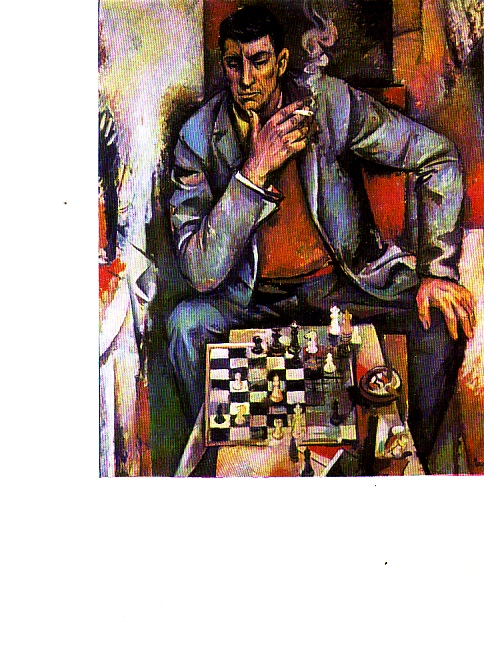 art f-0073-5 postcard Germany 1997 Chess Willie Neubert